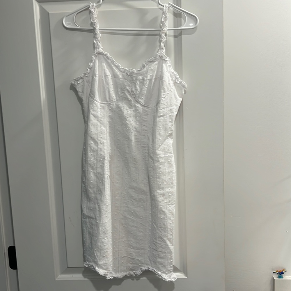 Shein White Strap Mini Dress
